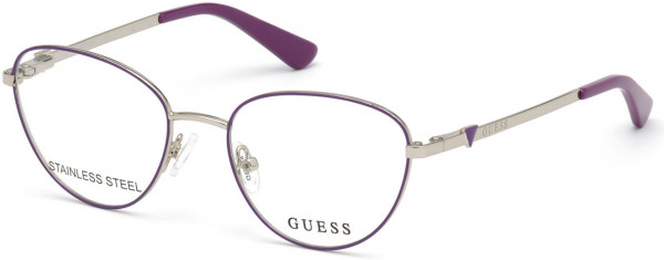 Guess GU9193 Eyeglasses, 081 - Shiny Violet