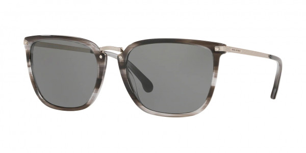 Brooks Brothers BB5040 Sunglasses, 601387 GREY TRANSPARENT HORN (GREY)