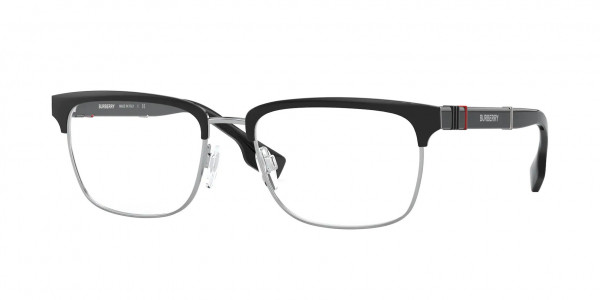 Burberry BE1348 ALBA Eyeglasses, 1306 ALBA SILVER/MATTE BLACK (SILVER)