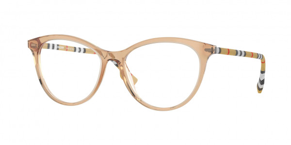 Burberry BE2325 AIDEN Eyeglasses, 3888 AIDEN TRANSPARENT BROWN (BROWN)