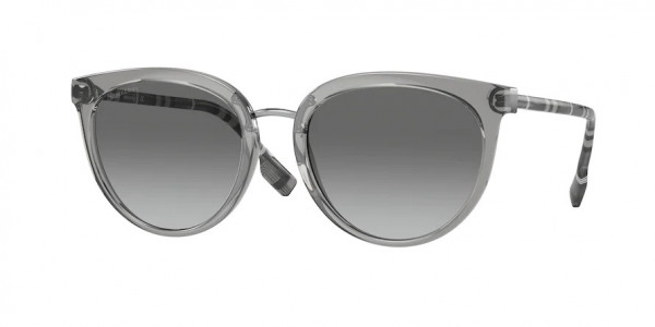 Burberry BE4316 WILLOW Sunglasses, 404411 WILLOW GREY GREY GRADIENT (GREY)