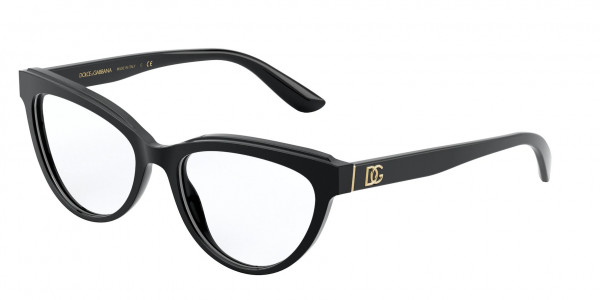 Dolce & Gabbana DG3332 Eyeglasses, 501 BLACK/MATTEBLACK (BLACK)