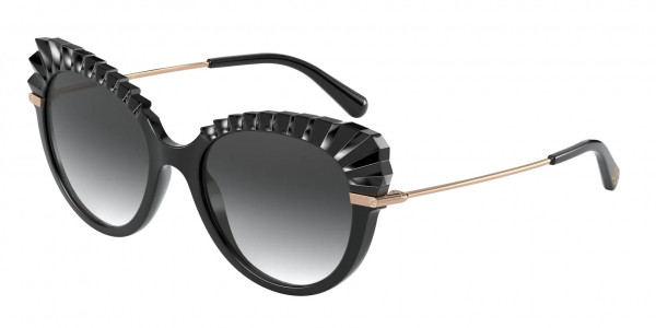 Dolce & Gabbana DG6135 Sunglasses, 501/8G BLACK (BLACK)