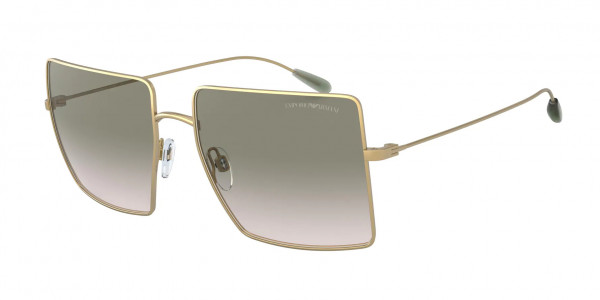 Emporio Armani EA2101 Sunglasses, 30022C MATTE PALE GOLD GRADIENT LIGHT (GOLD)