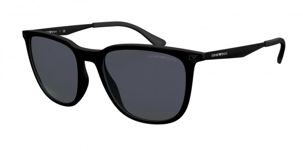 Emporio Armani EA4149F Sunglasses, 504287 MATTE BLACK (BLACK)