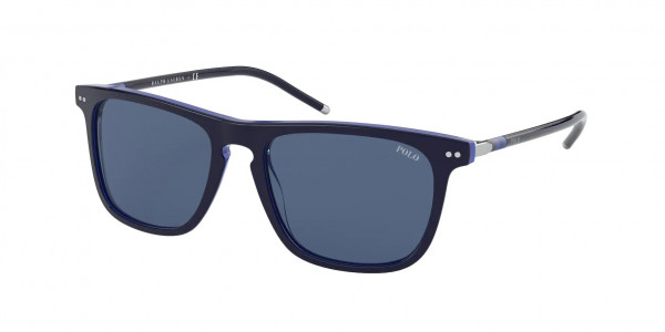 Polo PH4168 Sunglasses, 586580 SHINY NAVY BLUE ON ROYAL BLUE (BLUE)