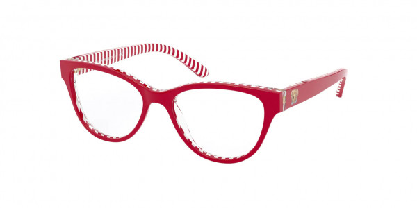 Ralph Lauren Children PP8539 Eyeglasses, 5882 SHINY RED ON RED/WH STRIPES (RED)