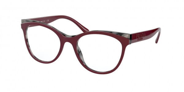 Prada PR 05WVF Eyeglasses, 07H1O1 BORDEAUX/GREY (RED)