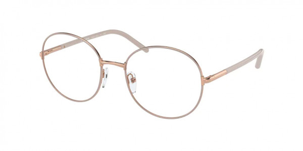 Prada PR 55WV Eyeglasses, 18B1O1 PINK GOLD/ALABASTER (PINK)
