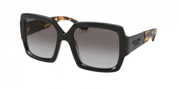 Prada PR 21XS Sunglasses, 1AB0A7 BLACK GREY GRADIENT (BLACK)