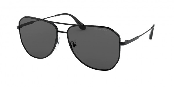 Prada PR 63XS Sunglasses, 1AB08G BLACK POLAR GREY (BLACK)