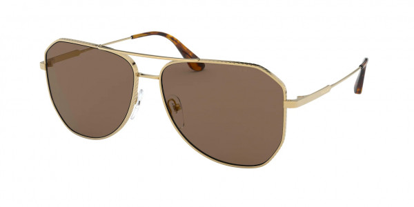 Prada PR 63XS Sunglasses, 5AK05D GOLD BROWN MIRROR INTERNAL GRE (GOLD)