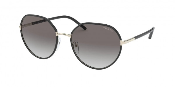 Prada PR 65XS Sunglasses, AAV0A7 BLACK GRADIENT GREY (BLACK)