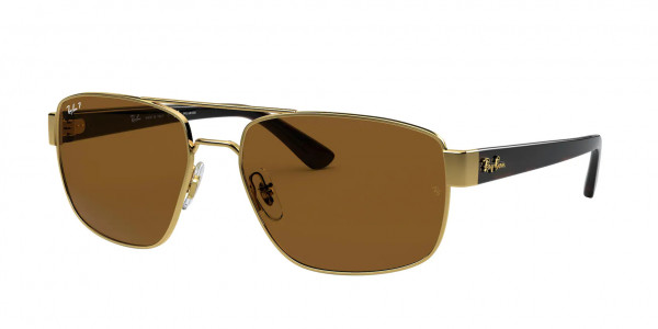 Ray-Ban RB3663 Sunglasses, 001/57 ARISTA B-15 BROWN (GOLD)