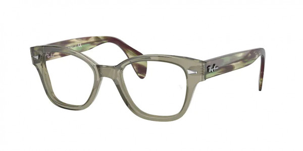 Ray-Ban Optical RX0880 Eyeglasses, 8178 TRANSPARENT GREEN (GREEN)