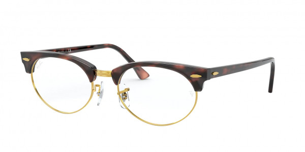 Ray-Ban Optical RX3946V CLUBMASTER OVAL Eyeglasses, 8058 CLUBMASTER OVAL MOCK TORTOISE (TORTOISE)