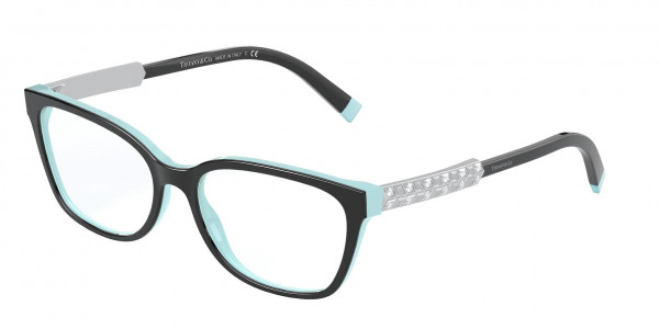 Tiffany & Co. TF2199BF Eyeglasses, 8055 BLACK ON TIFFANY BLUE (BLACK)