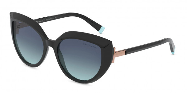 Tiffany & Co. TF4170 Sunglasses, 80019S BLACK TIFFANY BLUE GRADIENT (BLACK)