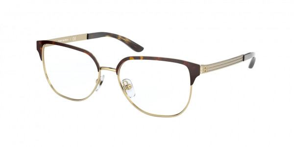 Tory Burch TY1066 Eyeglasses, 3290 SHINY GOLD/DARK TORTOISE (GOLD)