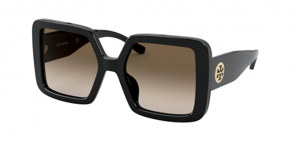 Tory Burch TY7154U Sunglasses, 170913 BLACK SMOKE GRADIENT (BLACK)