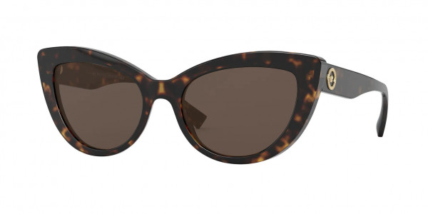 Versace VE4388 Sunglasses, 108/73 HAVANA DARK BROWN (TORTOISE)