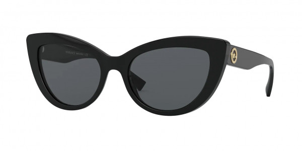 Versace VE4388 Sunglasses, GB1/87 BLACK DARK GREY (BLACK)