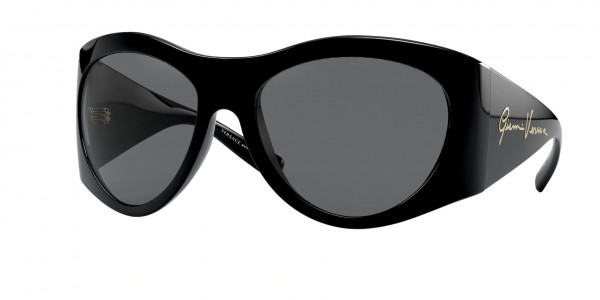 Versace VE4392 Sunglasses, GB1/87 BLACK DARK GREY (BLACK)