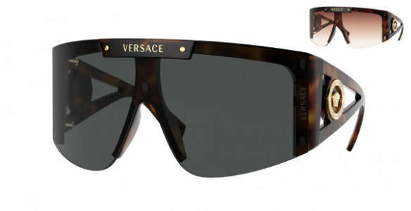 Versace VE4393 Sunglasses, 521787 HAVANA (HAVANA)