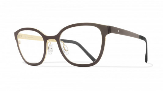 Blackfin Anfield Eyeglasses, Brown/Gold - C1116
