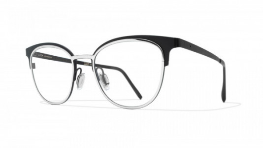 Blackfin Lynn Haven Eyeglasses, Silver/Black - C1109