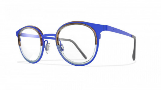 Blackfin Palos Eyeglasses, Blue/Brown-Crystal Havana Acetate - C1085