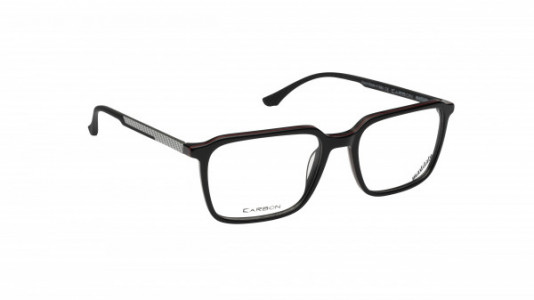 Mad In Italy Levi Eyeglasses, Black/Red Layer Acetate - C02