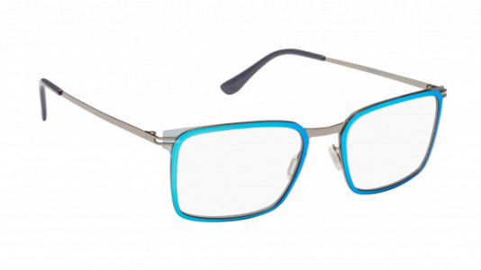 Mad In Italy Murano Eyeglasses, Mirror Blue/Light Gun - C02