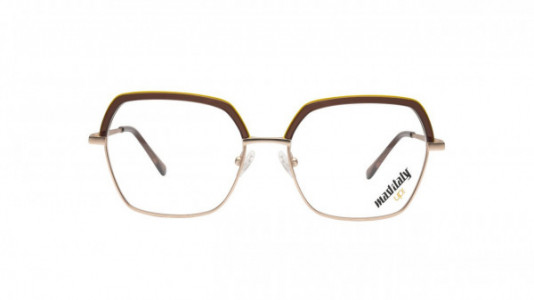Mad In Italy Pirandello Eyeglasses, C01 - Light Gold/Brown Nylon