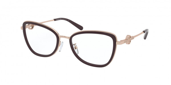 Michael Kors MK3042B FLORENCE Eyeglasses, 1109 FLORENCE ROSE GOLD/CORDOVAN (GOLD)