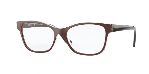 Vogue VO5335F Eyeglasses, 2845 TOP BROWN PEARL/TRANSPARENT (BROWN)