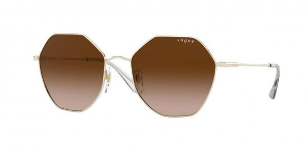 Vogue VO4180S Sunglasses, 848/13 PALE GOLD BROWN GRADIENT (GOLD)
