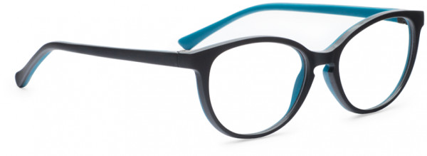 Hilco 85071 Eyeglasses, Black/Dark Turquoise (Clear Demo lenses)