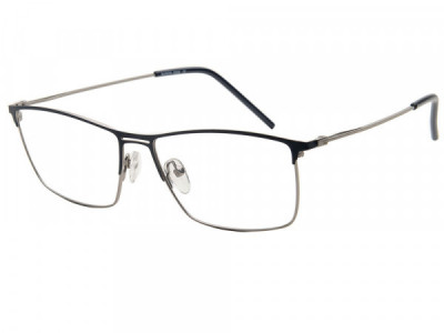 Baron 5299 Eyeglasses, Matte Gunmetal With Matte Blue