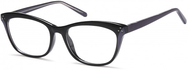 4U US103 Eyeglasses, Black Purple