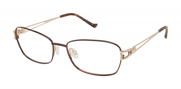 Tura R225 Eyeglasses, Brown/Gold (BRN)