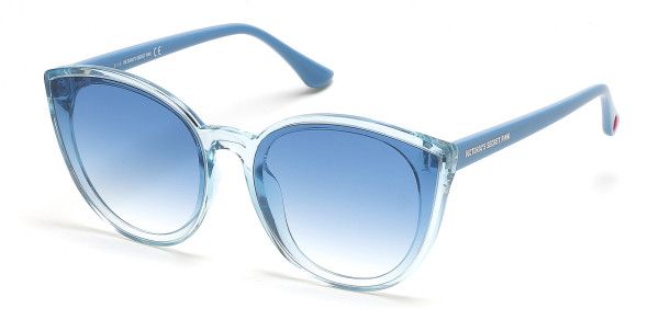 Pink PK0041-H Sunglasses, 90W - Blue Gradient Lens, Crystal Blue Front W/ Blue Solid Temple