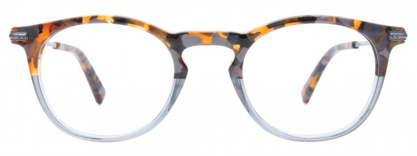 EasyClip EC536 Eyeglasses, 020 - Brown & Grey Marbled & Crystal Grey