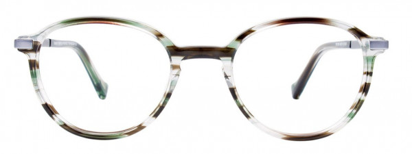 Takumi TK1136 Eyeglasses, 090 - Black & Green & Crystal Marbled
