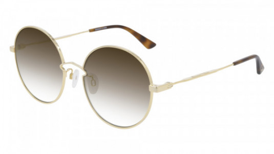 McQ MQ0267S Sunglasses, 002 - GOLD with BROWN lenses