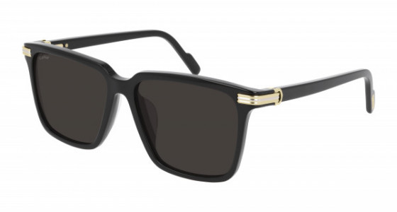 Cartier CT0220SA Sunglasses, 001 - BLACK with GREY lenses