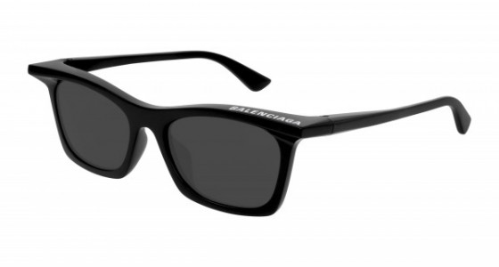 Balenciaga BB0099S Sunglasses, 001 - BLACK with GREY lenses