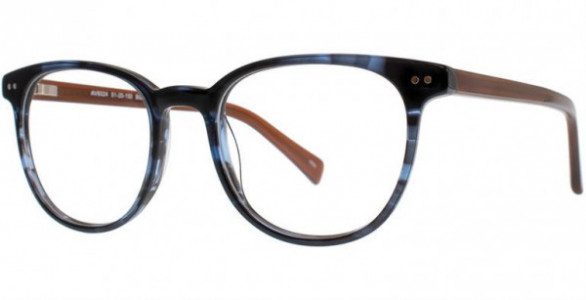 Adrienne Vittadini 6024 Eyeglasses, Blue Stripe