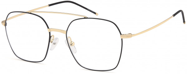 Di Caprio DC189 Eyeglasses, Black Gold