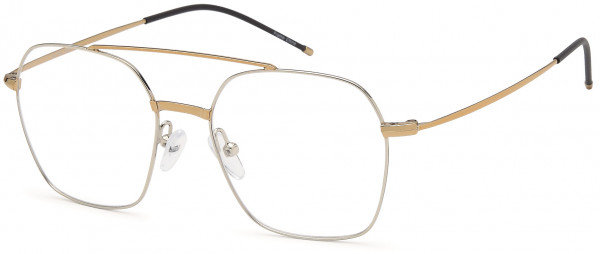 Di Caprio DC189 Eyeglasses, Silver Gold